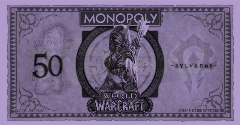 Illustration for article titled World of Warcraft Monopoly Puts a Fresh Face on Fake Currency